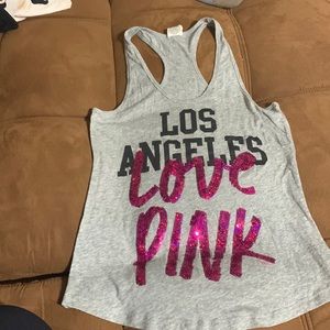 Victoria’s Secret Los Angeles love pink tank top size S (like new)
